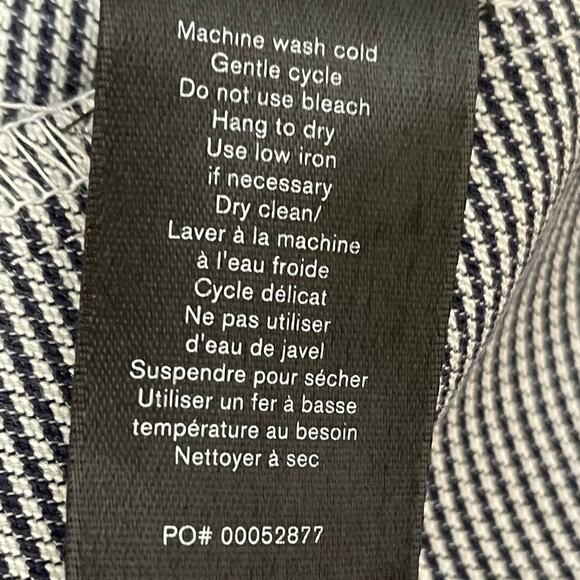 Rag & Bone Simone Herringbone Slim Crop Pants Black & White Women's Size 16 NWOT - Picture 6 of 9